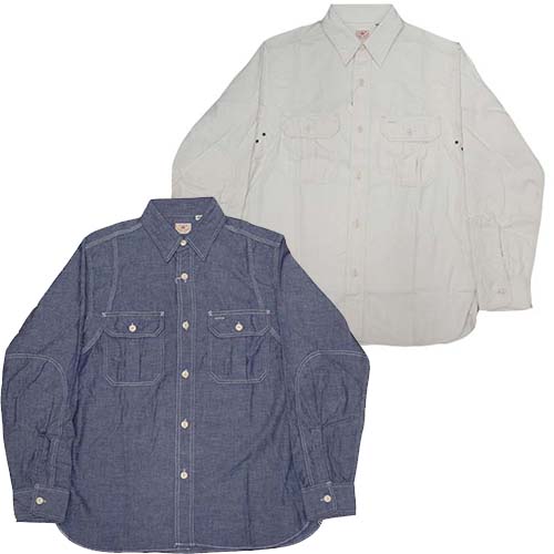 シュガーケーン 5oz シャンブレー・ダブルショルダー・ワークシャツLot.SC28362