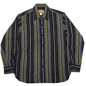 シュガーケーン ネイティブアメリカン・セラーペストライプワークシャツ Lot.SC28838