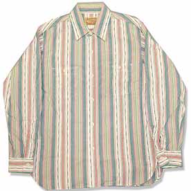 シュガーケーン ネイティブアメリカン・セラーペストライプワークシャツ Lot.SC28838