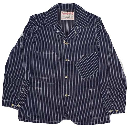 SUGAR CANE シュガーケーン 9oz インディゴストライプワークコート Lot.SC14369