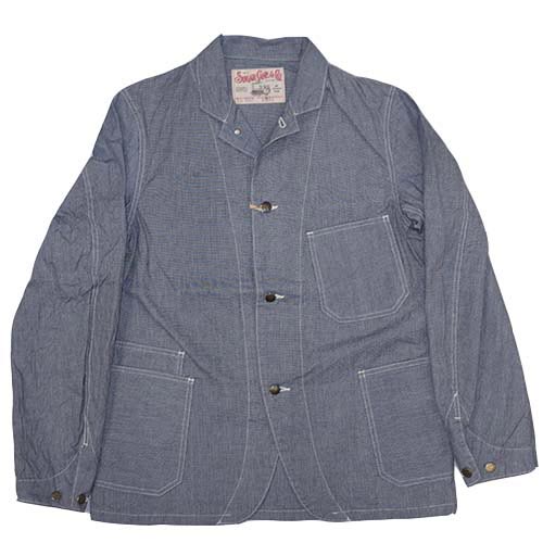 SUGAR CANE シュガーケーン インディゴピンチェック・ワークコート Lot.SC14598