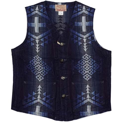SUGAR CANE シュガーケーン 10oz ネイティブアメリカンデニム・ワークヴェスト Lot.SC14627