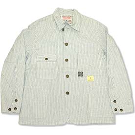 シュガーケーン 8oz インディゴストライプ ワークコート Lot.SC15899