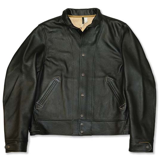 SUGAR CANE ミスターフリーダム×シュガーケーン made in USA COWHIDE LEATHER CAMPUS STUD JACKET Lot.SC80674