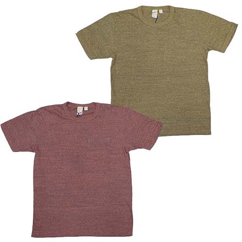バーンズ 吊り編みクルーネックTシャツ br1000