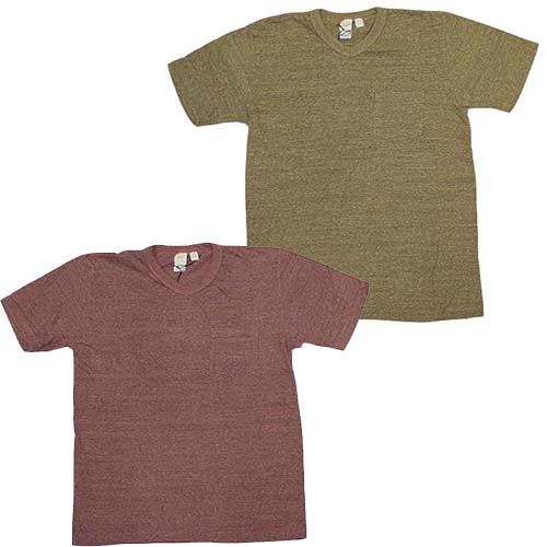 バーンズ 吊り編みVネックTシャツ br1000