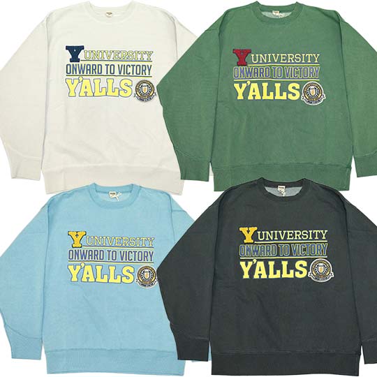 バーンズ ・ピグメント クルーネックスウェット br25462