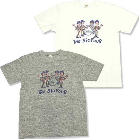 バーンズ 吊り編みクルーネックTシャツ br26263