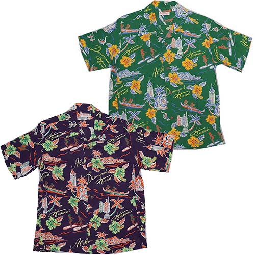 サンサーフ SunSurf レーヨンS/Sアロハシャツ ALOHA HAWAII SS38313 2020年夏モデル・GREEN ONLINE