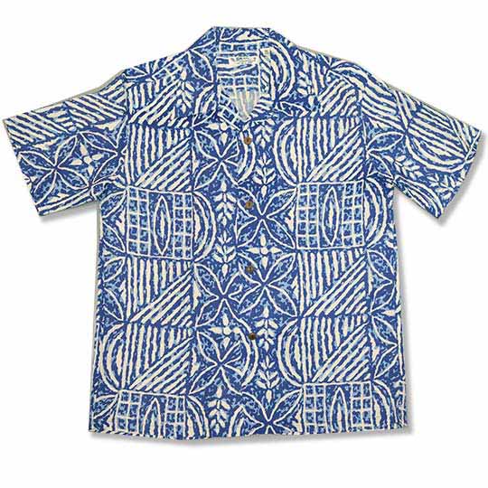 サンサーフ SunSurf レーヨンS/Sアロハシャツ Polynesian Tapa Design 